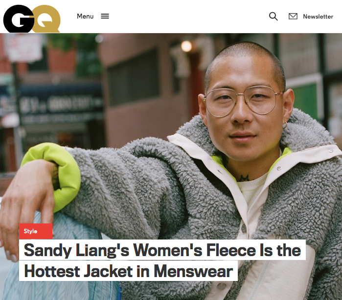Sandy Liang's Women's Fleece Is the Hottest Jacket in Menswear