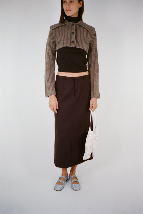 MULLED CARDIGAN IN HOJICHA