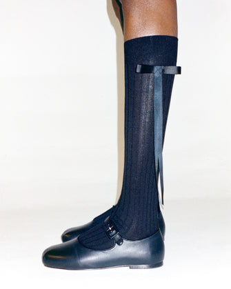 MARY JANE POINTE IN BLACK NAPPA