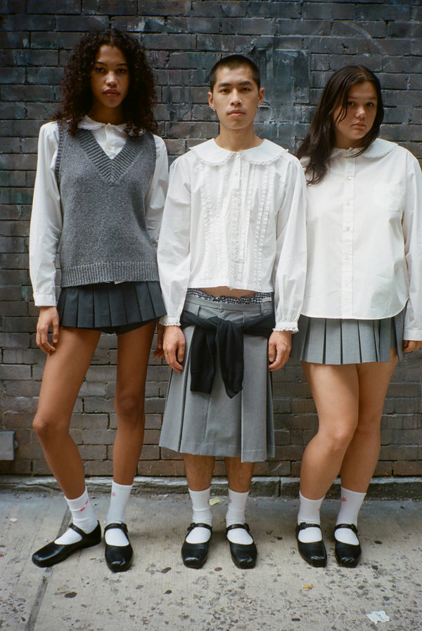 FLORA SKIRT IN ASH GREY