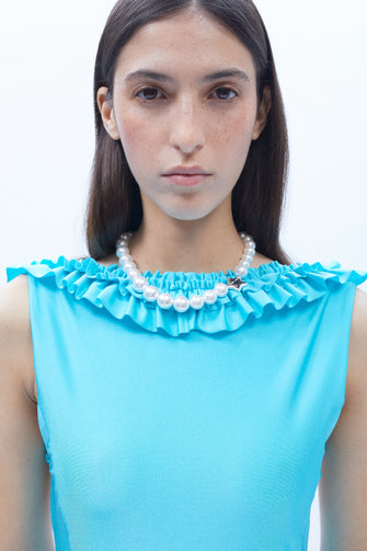 PRIM DRESS IN AQUA