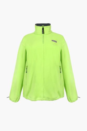 ASCHER PULLOVER FLEECE IN NEON GREEN