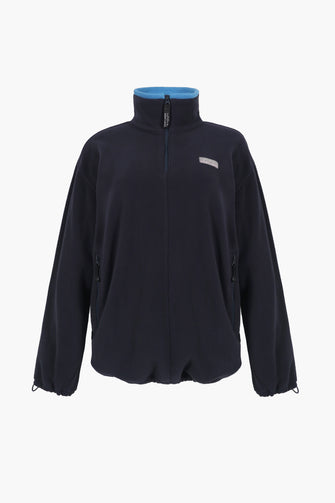ASCHER PULLOVER FLEECE IN DARK NAVY
