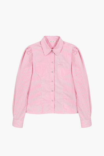 BAELA TOP IN PINK STRIPE
