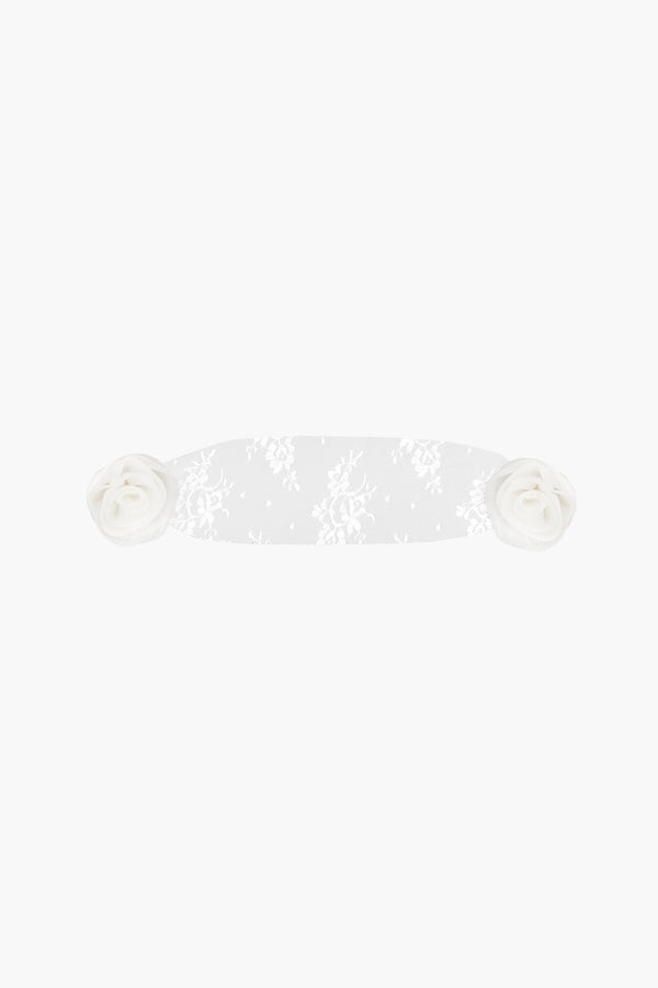 BANDIT EYE VEIL IN WHITE