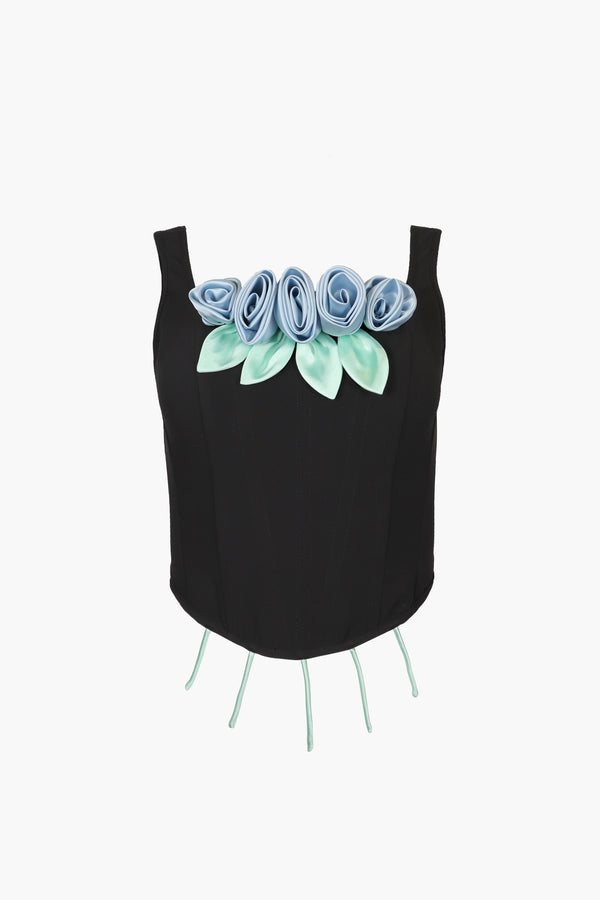 BARQUE CORSET IN BLUE