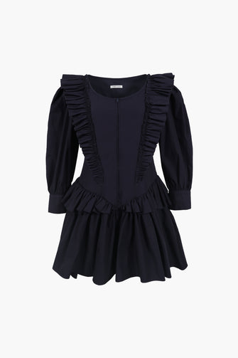 CALLIE DRESS IN NAVY