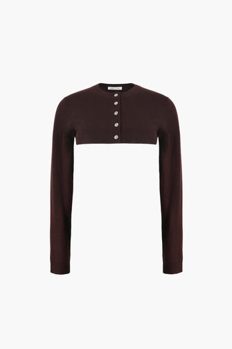 CHIP CARDIGAN IN BROWN