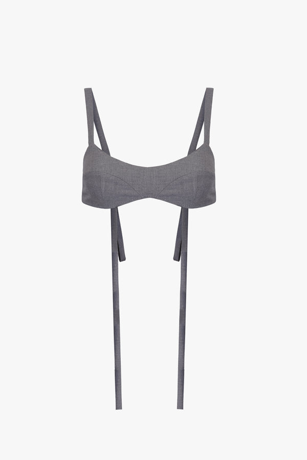 DEMIE BRA IN ASH GREY