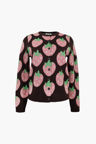 EDDIE CARDIGAN IN STRAWBERRY