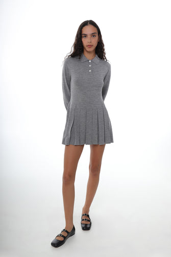 HAGUE SWEATER DRESS IN GREY
