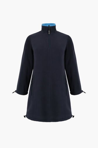 LAMB FLEECE DRESS IN DARK NAVY