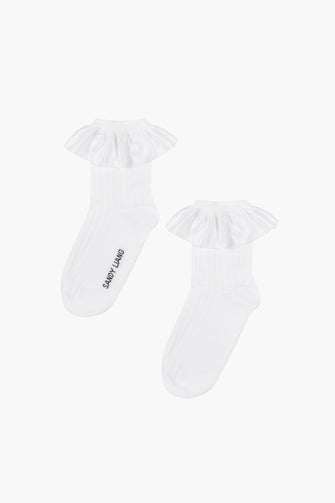 LAMPSHADE SOCK IN WHITE