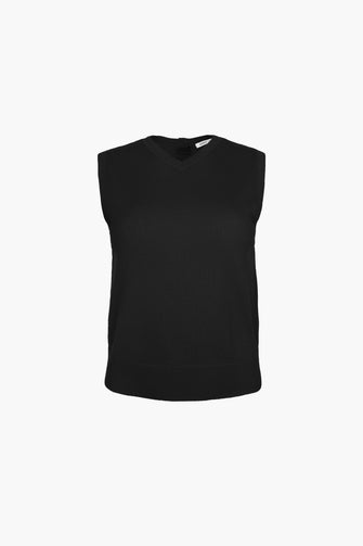 MELTY VEST IN BLACK