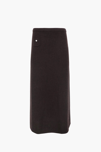 MYOS CASHMERE SKIRT IN BROWN
