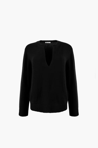 NESH CASHMERE SWEATER IN BLACK