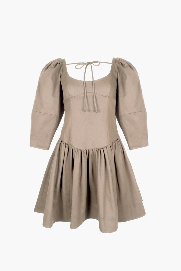 PEAR DRESS IN GRAIN