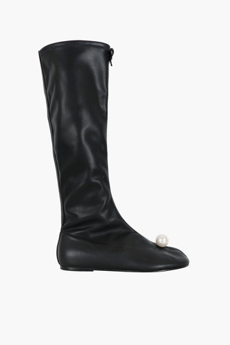 PEARL SOCK BOOT IN BLACK