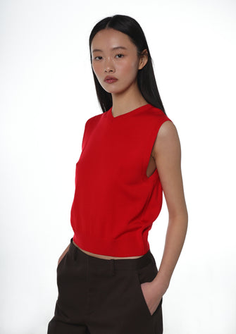MELTY VEST IN RED