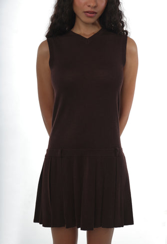 MILLIE DRESS IN BROWN