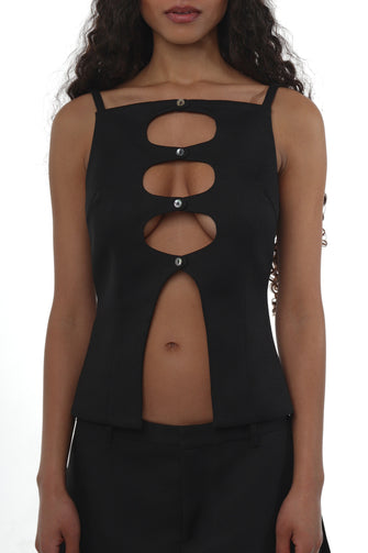 SAGUARO TOP IN BLACK