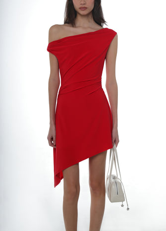 RIVERTON DRESS IN RED