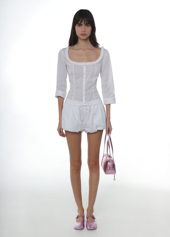 KAYO SHORTS IN WHITE