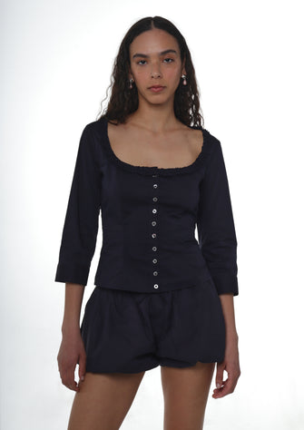 SIMONA TOP IN NAVY