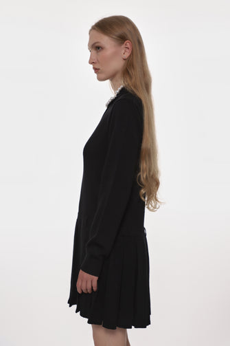 HAGUE SWEATER DRESS IN BLACK