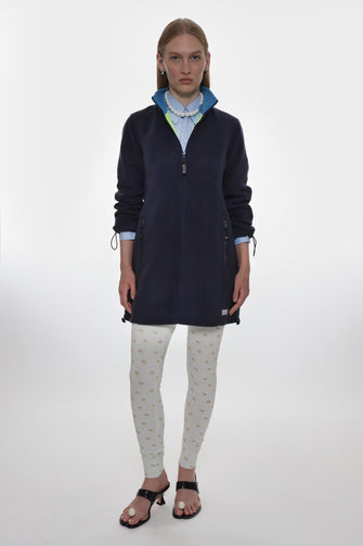 LAMB FLEECE DRESS IN DARK NAVY