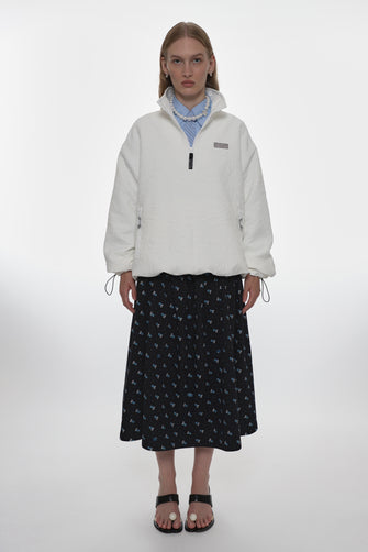 HOUSTON SKIRT IN NAVY EVIL FLORAL