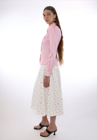 BAELA TOP IN PINK STRIPE