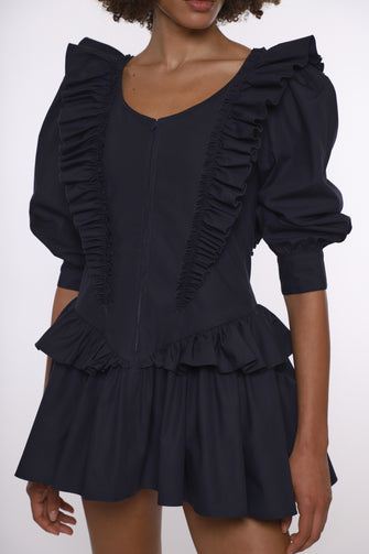 CALLIE DRESS IN NAVY