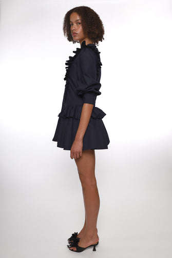 CALLIE DRESS IN NAVY