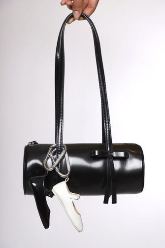MARY JANE POINTE BAG CHARM IN WHITE