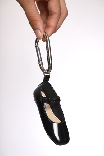 MARY JANE POINTE BAG CHARM IN BLACK