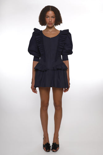 CALLIE DRESS IN NAVY