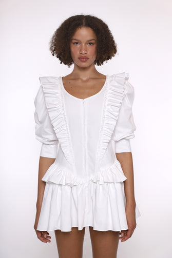 CALLIE DRESS IN WHITE