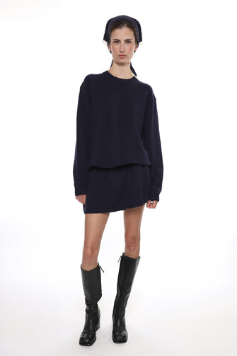 KAZIA KNIT DRESS IN NAVY