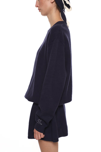 KAZIA KNIT DRESS IN NAVY