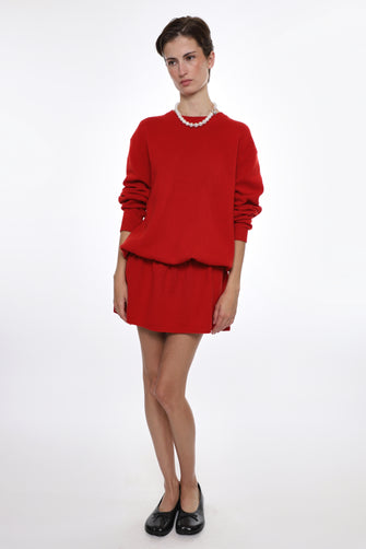 KAZIA KNIT DRESS IN RED