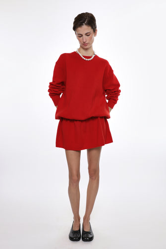 KAZIA KNIT DRESS IN RED