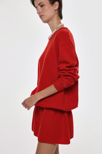 KAZIA KNIT DRESS IN RED