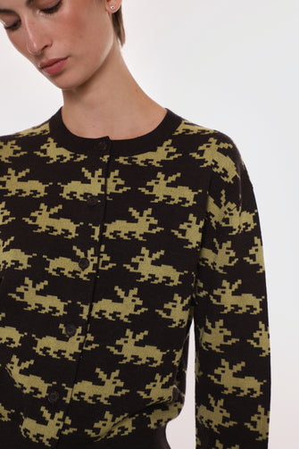 BOUCHETTE CARDIGAN IN BROWN