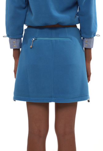 POLAR FLEECE SKIRT IN BLUE