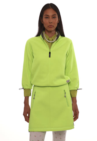 LILBEAN PULLOVER FLEECE IN NEON GREEN