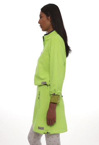 POLAR FLEECE SKIRT IN NEON GREEN