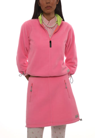 POLAR FLEECE SKIRT IN PINK