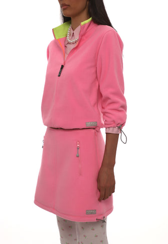 POLAR FLEECE SKIRT IN PINK