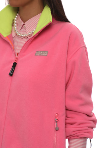 ASCHER PULLOVER FLEECE IN PINK